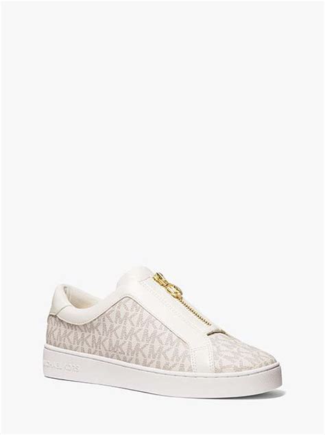 baskets michael kors keaton kiltie sneaker|Keaton Signature Logo Zip.